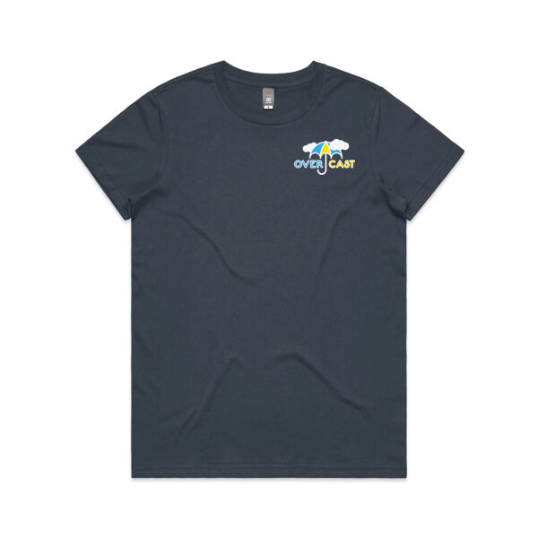 Overcast Women's Tee - Petrol Blue Thumbnail